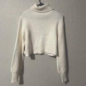 NEW mi ami cropped turtleneck sweater